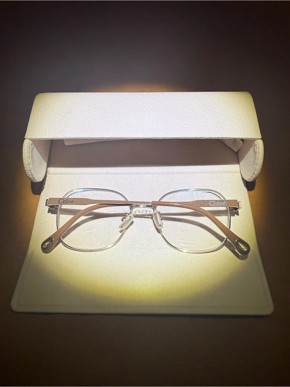 Chloe Silver Metal Women's Eyeglasses